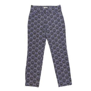 Charter Club Pant Shop Cambridge Slim Pull on Stretch Damask Print Sz 12 floral